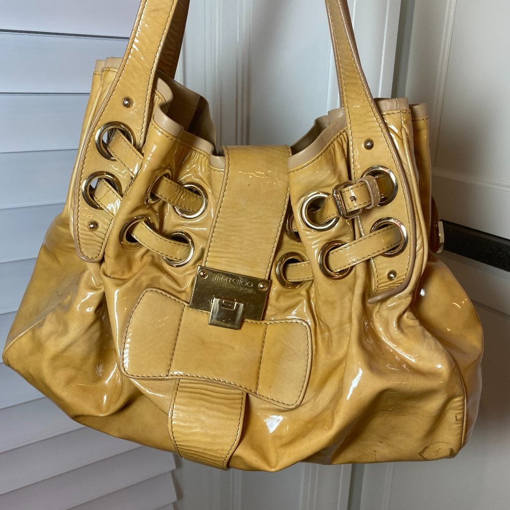 Jimmy Choo - Lg Ramona Bag with Goldtone accents